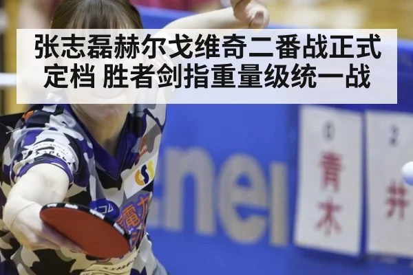 张志磊赫尔戈维奇二番战正式定档 胜者剑指重量级统一战